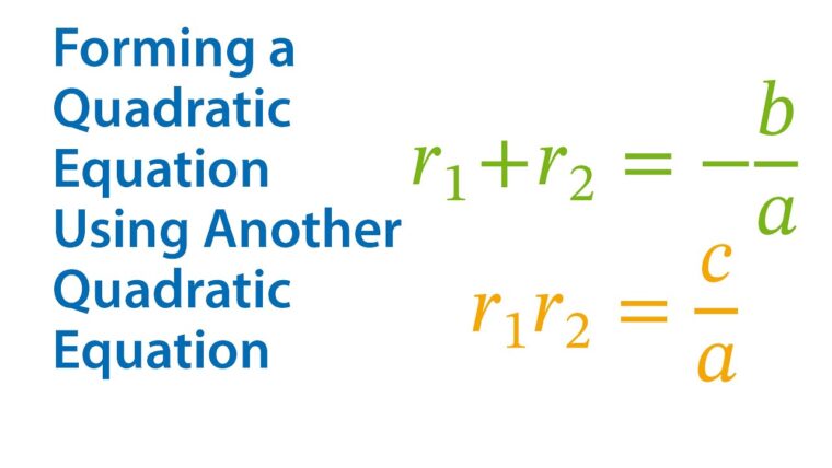 Forming The Quadratic Part 2